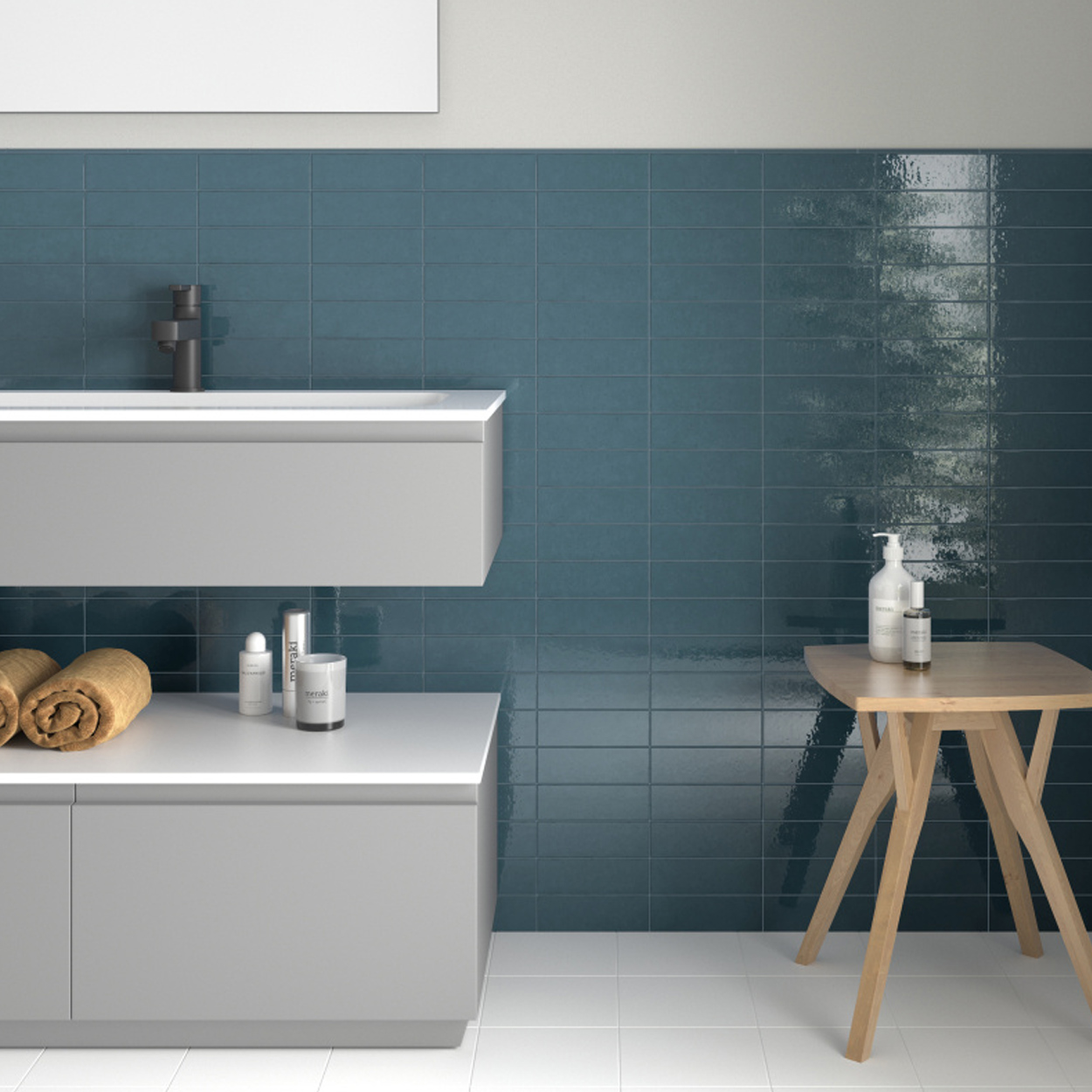 Equipe Ceramicas Kalma Deep Blue glans 6x18.6cm